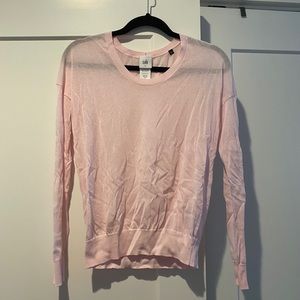 Sheer pink sweater